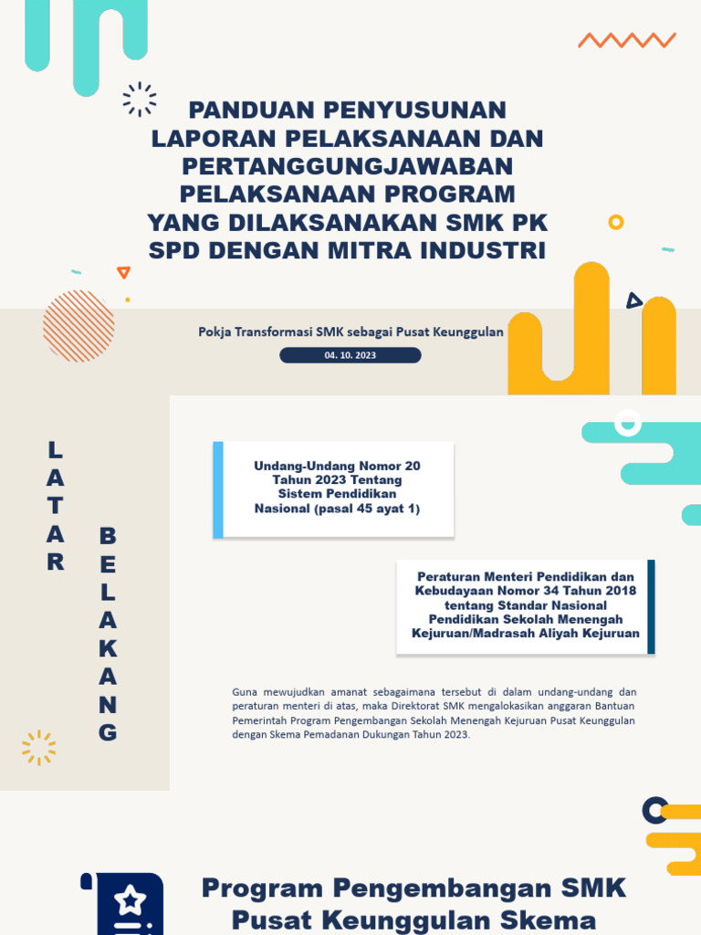 Panduan Laporan SMK PK Mitra Industri | PDF | Bisnis | Teknologi & Rekayasa