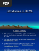 Introduction To HTML