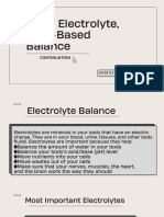 Fluid, Electrolyte and Acid Base Balance Continuation