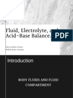 Fluid, Electrolyte and Acid Base Balance