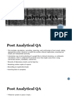 SESSION 4. Post Analytical QA