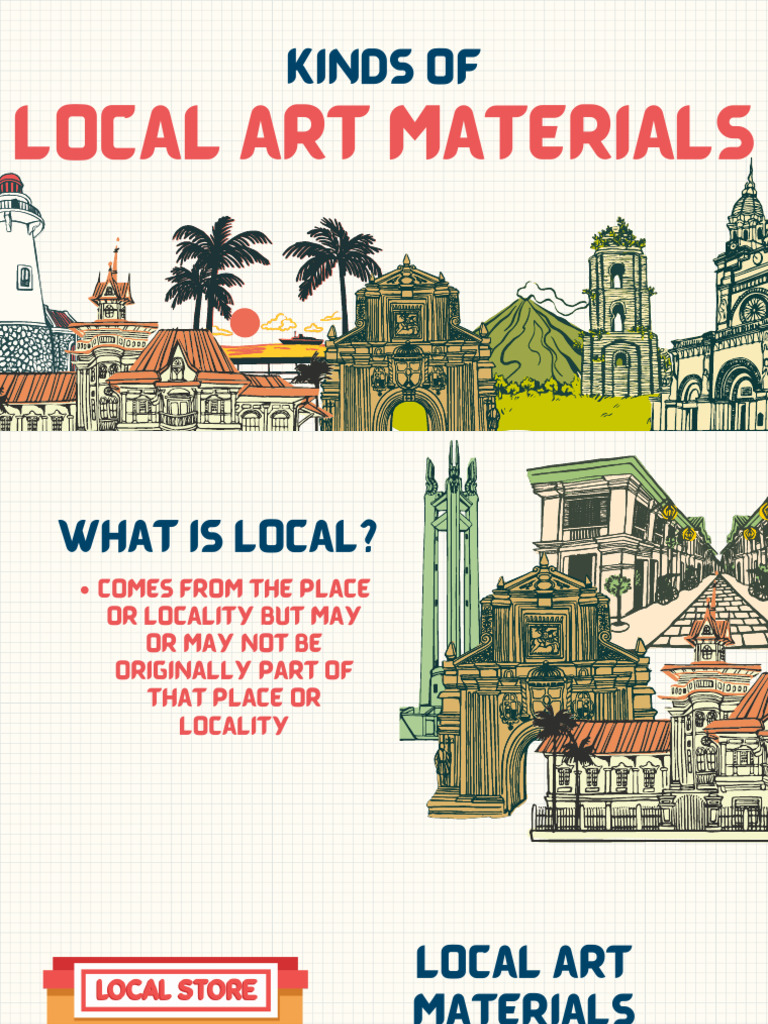 Kinds of Local Art Materials Ppt PDF