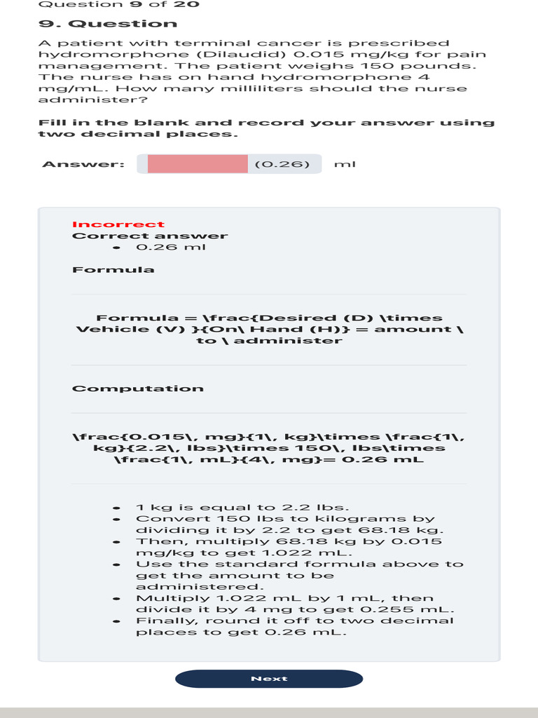 Drug Dosage Calculations Quiz #1 20 Questions - Nurseslabs | PDF ...