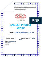 ENGLISH - PROJECT - 2023-24 (1) Sonu