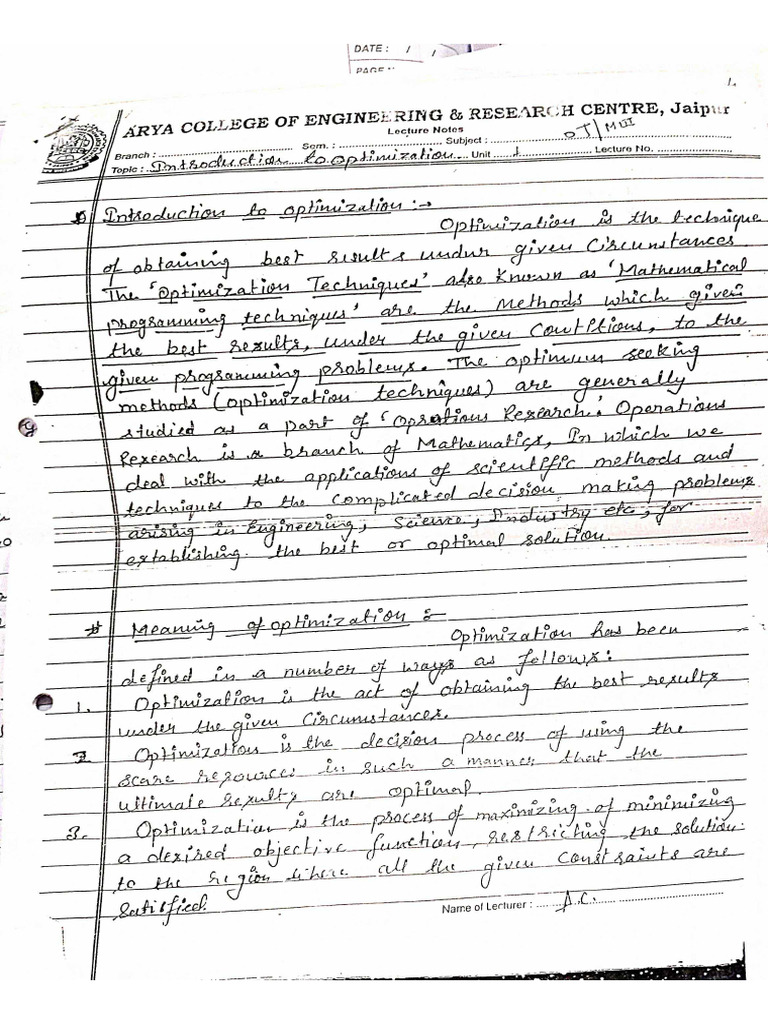 AEM Unit 3 NOTES | PDF