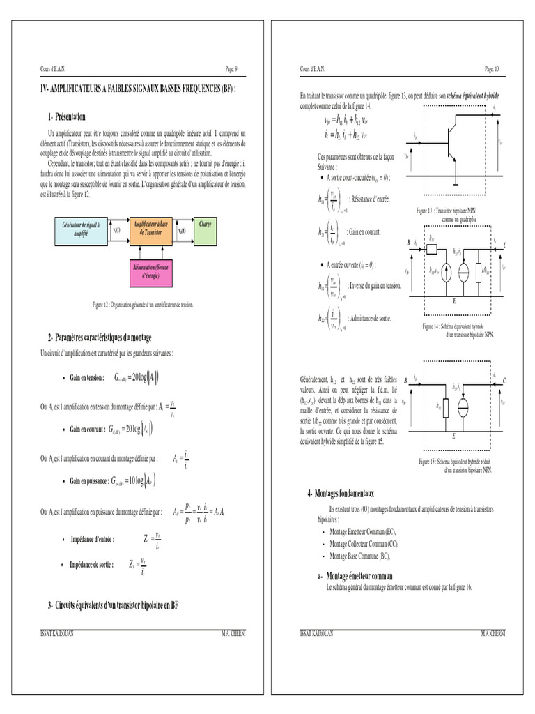 Chapitre 4. Régime Dynamique Du Transistor Bipolaire PDF