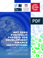 Net Zero Portfolio Targets For Development Finance Institutions