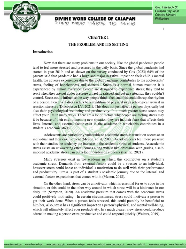 Thesis Paper Final For Bookbinding Pdf Stress Biology Motivational