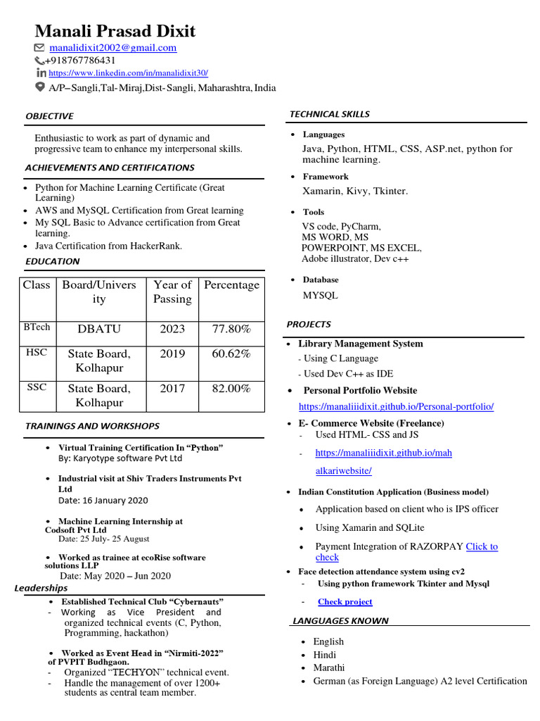 Resume Format PDF - 1717571045