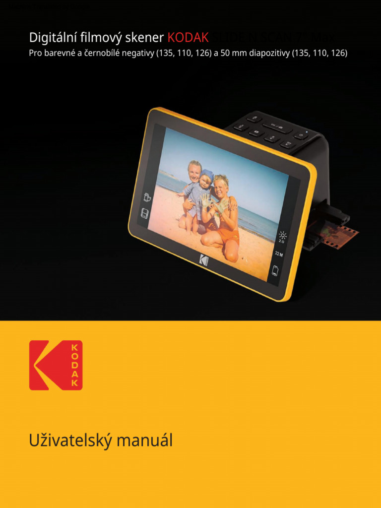 KODAK SLIDE N SCAN Digital Film Scanner User Manual CZ PDF