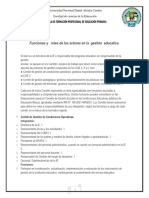 Funciones y Roles de Los Actores en La Gestión Educativa