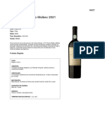 Ficha - Tecnica - 36927 - DV Catena Malbec Malbec 2021 Catena Zapata