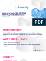 Ultimate Guide To Improve Your Fulfilment Process: OCTOBER 2020
