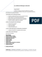 Teoría y Modelos de Liderazgo en Educación