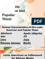 Afro-Latin American and Popular Music