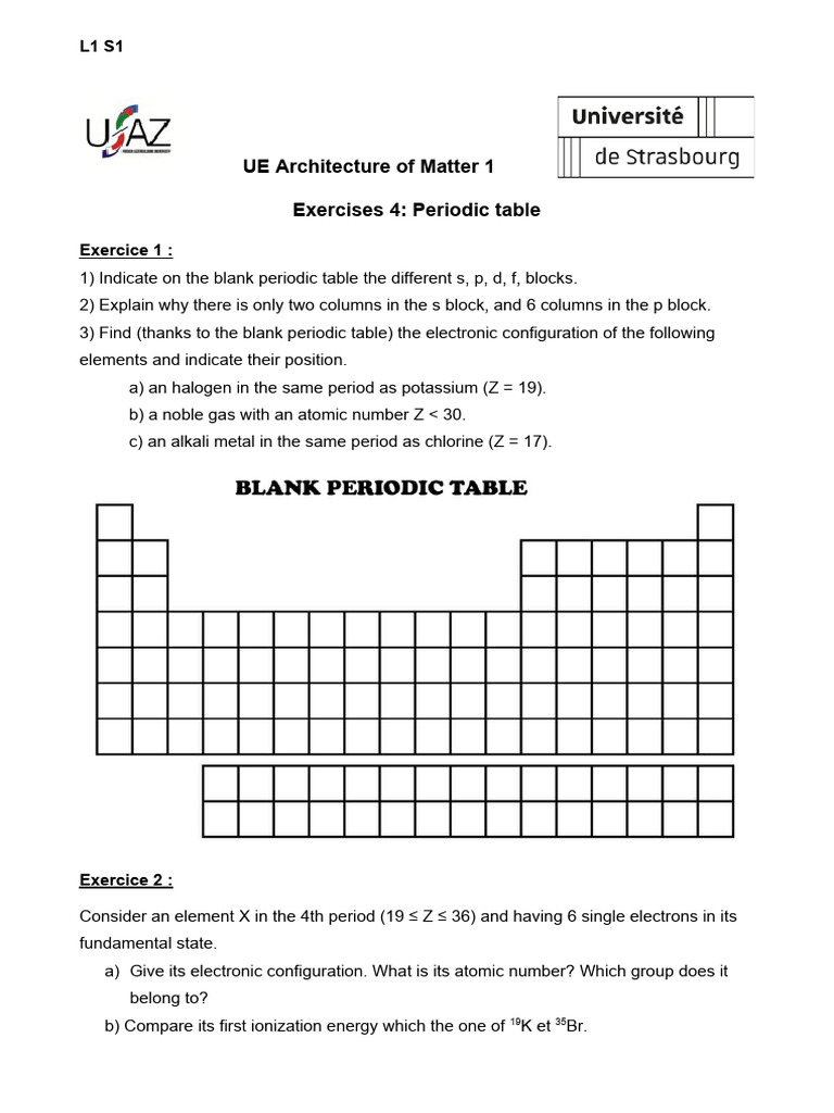Periodic table | PDF