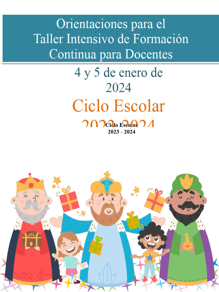 Taller Intensivo 02 Enero 2024 PDF Enseñando Aprendizaje