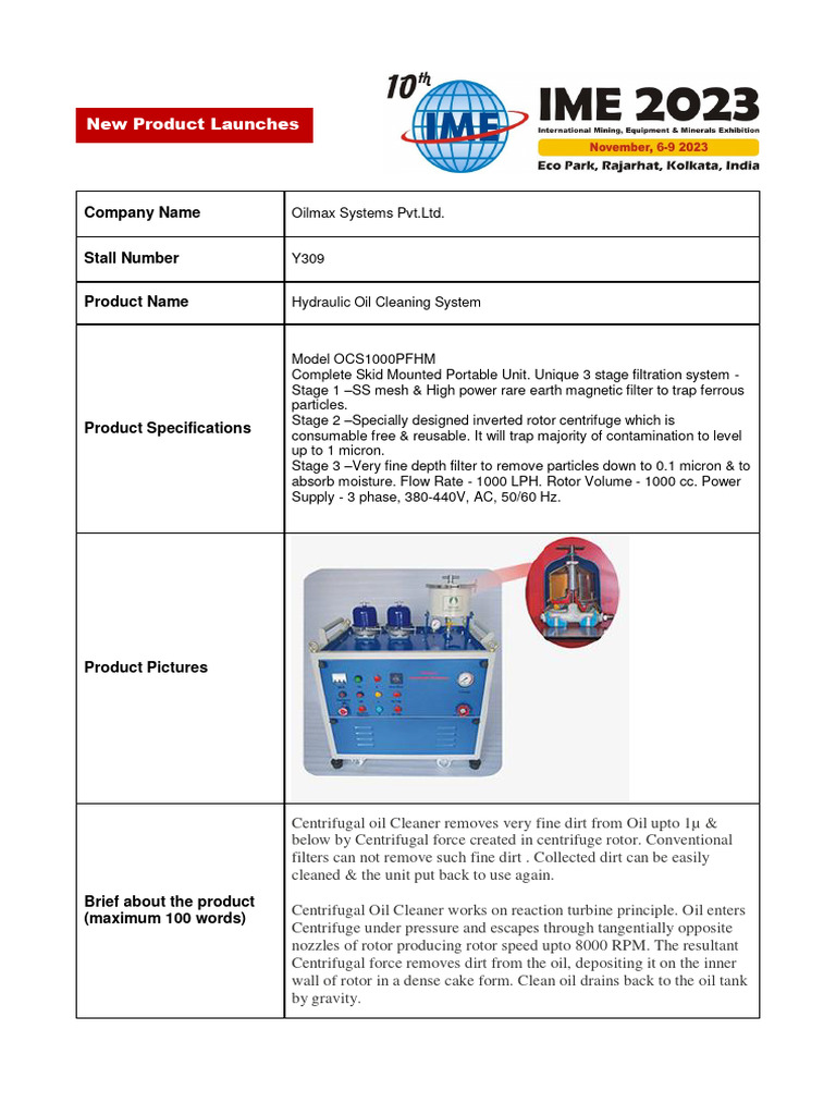 Oilmax Systems Pvt. LTD PDF