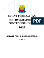 Cover Surat Peringatan Ponteng