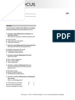 Focus2 2E Unit Test Listening Reading Unit6 GroupA