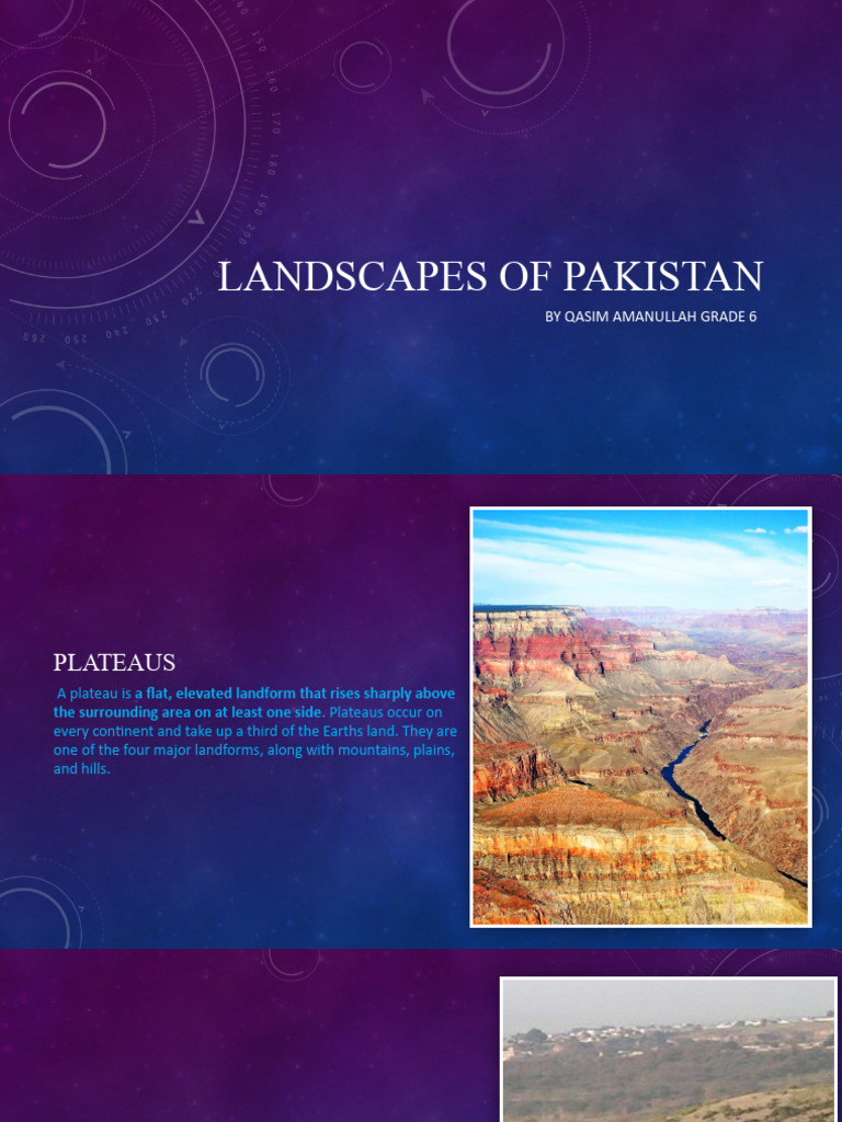 Landscapes and Plateaus of Pakistan | PDF