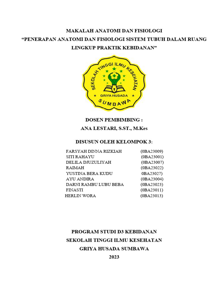 Makalah Anatomi Dan Fisiologi | PDF