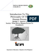 IntroPhilo - Q2 - Mod3 - Society What Drives Human Person To Establish It - Version2