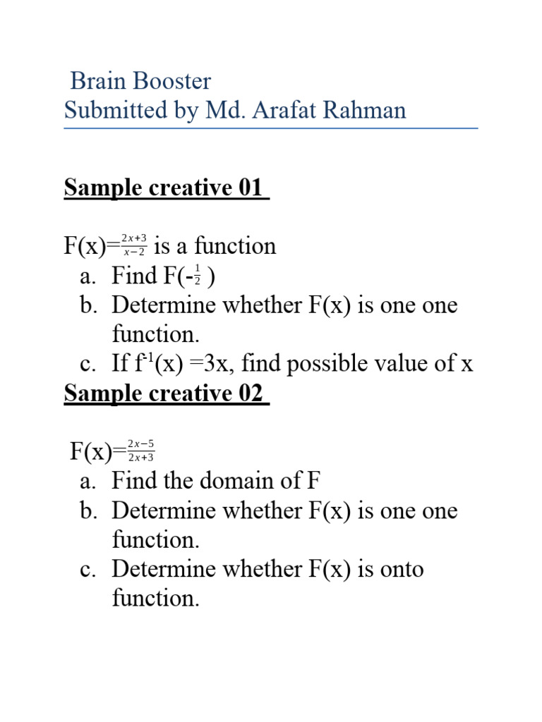 2nd Year Math Exercise 1.2