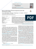 Electric vehicle battery thermal management system with