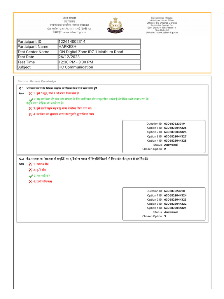 SSB HC Key | PDF