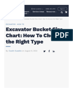 Excavator Bucket Size Chart - How To Choose The Right Type BigRentz