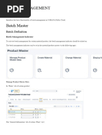 Batch Management
