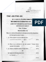 TMC-101/TMI-101: M. C. A./M. SC. (IT) (First Semester) MID Semester Examination, Nov., 2021