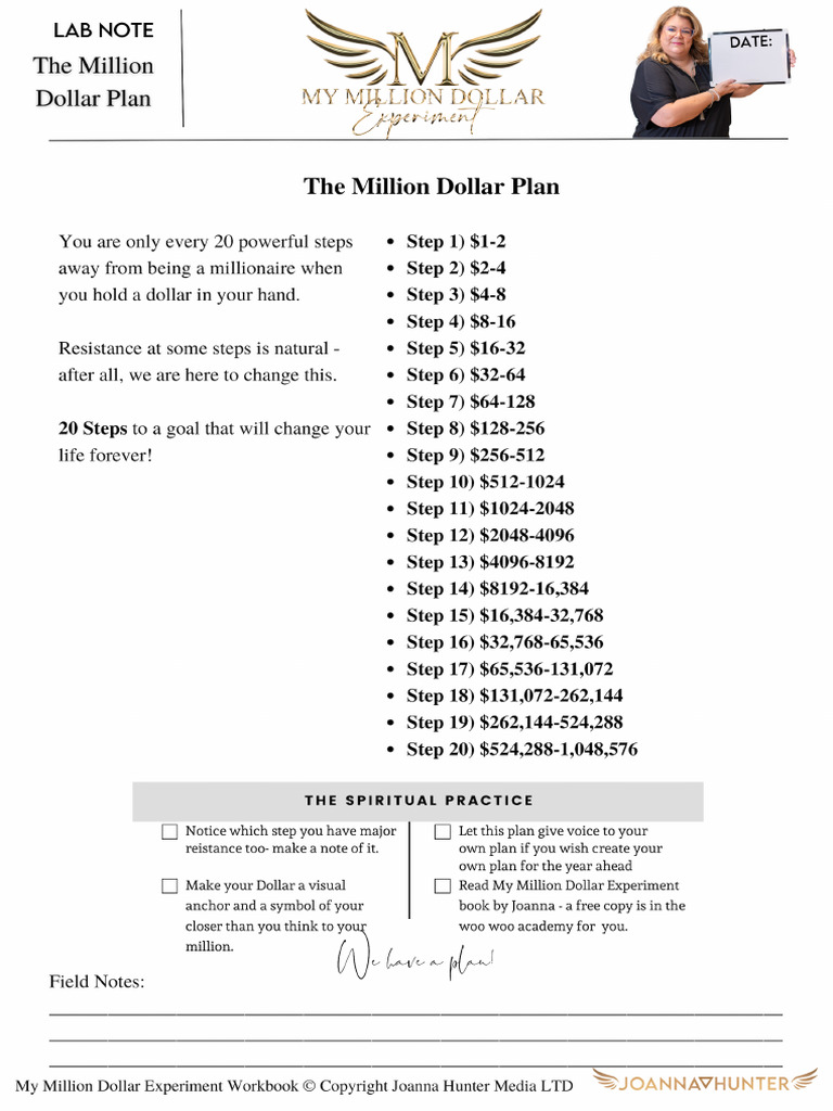 The Million Dollar Plan Pdf