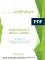 Enteral Feeding in Pediatric Patients