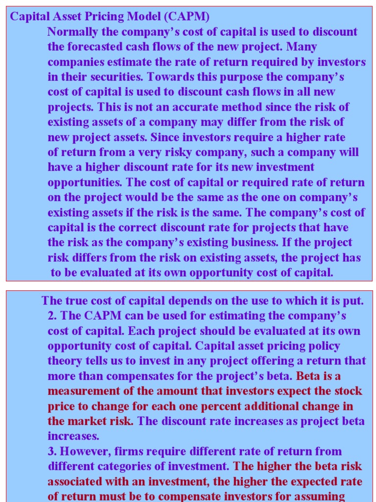 Project Appraisal Capital Allocation Frame Work | PDF | Capital Asset ...
