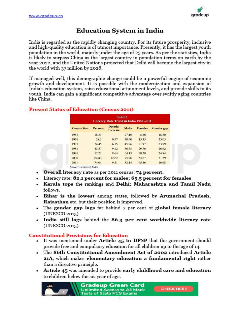 DEVELOPMENT OF EDUCATION SYSTEM IN INDIA PDF IN HINDI visual data 6