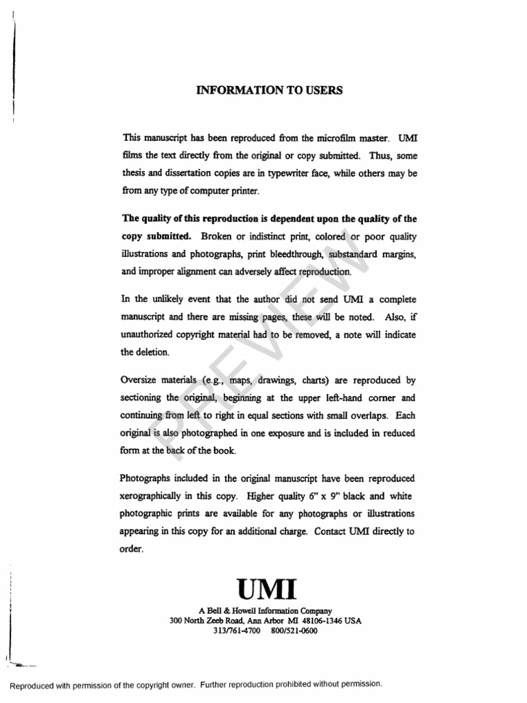 Preview: Information To Users | PDF