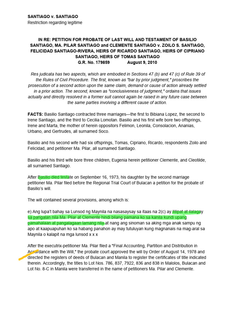 Santiago V Santiago Pdf