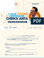 Invitation Centenaire Cheikh Anta Diop