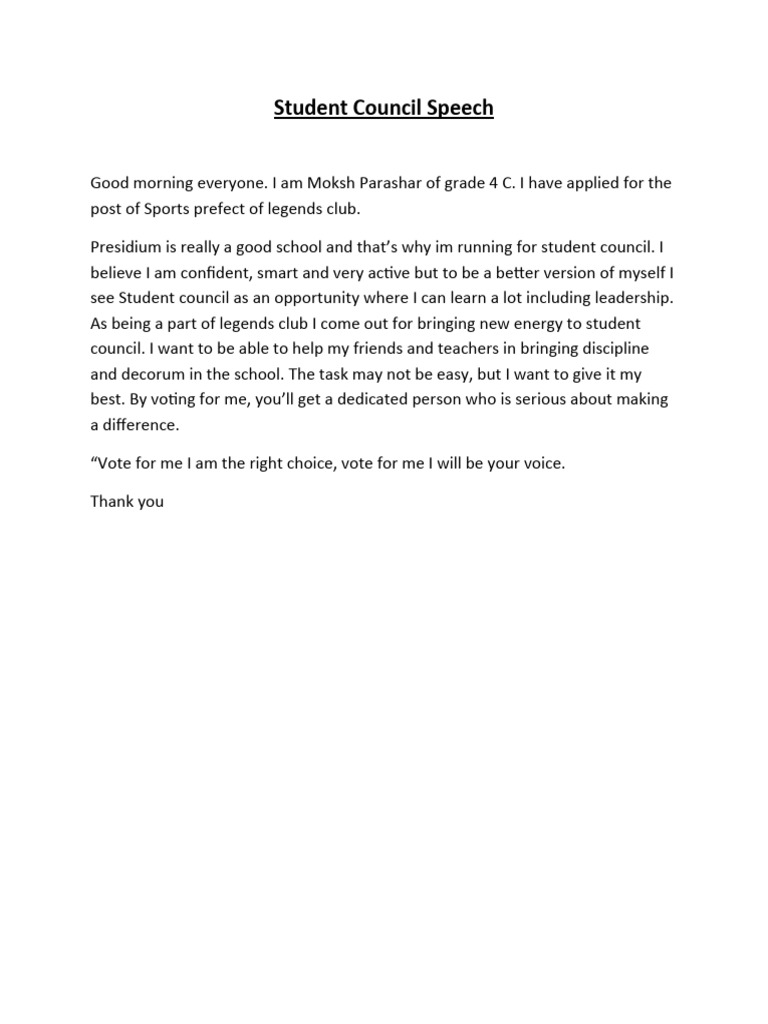 student-council-speech-pdf