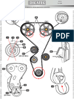 Citroen c2 1.6 16v 2003-2010 - Diagrama Da Correia Sincronizadora Do Motor