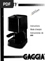 Ga1110 Gaggia Old Baby Manual