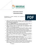 Questionário - Osteologia Do Crânio