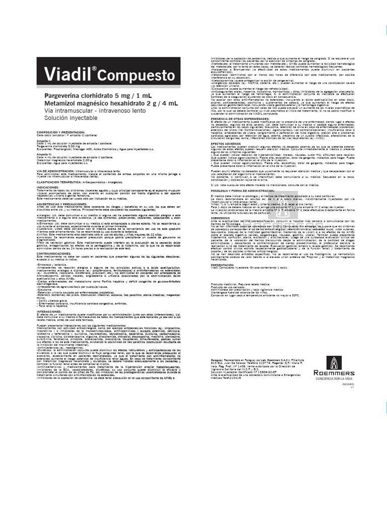 Viadil Inyectable | PDF
