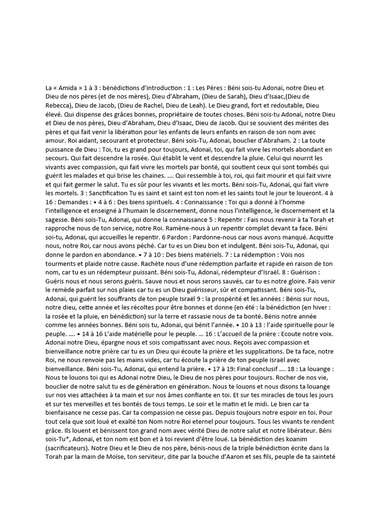 18 Bénédiction PDF