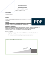 Física 1 Unidad 2 Informe de Laboratorio 1