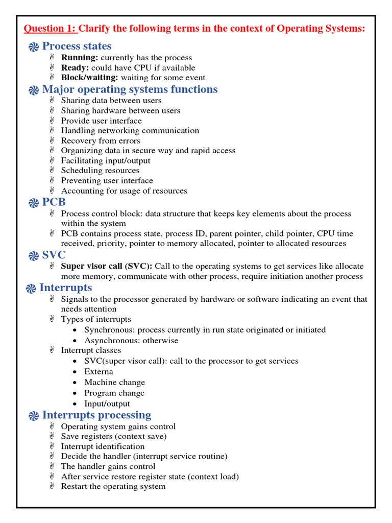 Clarify OS | PDF | Process (Computing) | Operating System