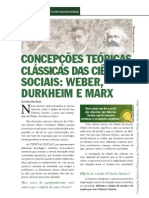 Concepções Teóricas Clássicas Das Ciências Sociais