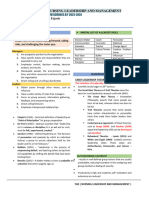 TRANS NURSING LEADERSHIP Midterms